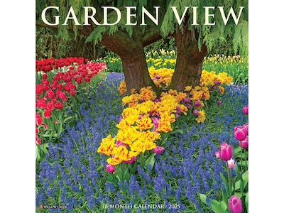 2025 Willow Creek Garden View 12 x 12 Monthly Wall Calendar (42991)