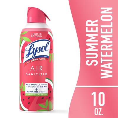 Lysol Air Sanitizer Spray, Summer Watermelon, 10 oz. (19200-95763)