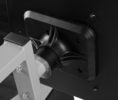 NPS CSBG Series Cluster Swivel Booth, 24" x 48", Grey Nebula Top/Black Seats (CSBG2448-MDPEGY10)