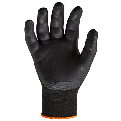 Ergodyne ProFlex 7001 Nitrile Coated Gloves, ANSI Level 3 Abrasion Resistance, Black, Small, 144 Pairs (17852)