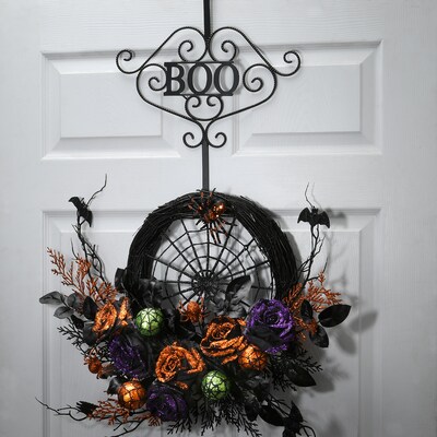 National Tree Company 17 Halloween “BOO Wreath Hanger (CI58-22253-1)