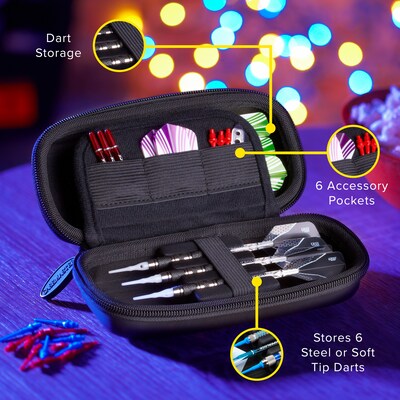 Casemaster Sentry Dart Case with Black Zipper (36-0601-01)