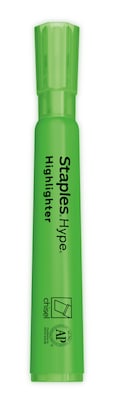 Staples Hype Tank Highlighters, Chisel Tip, Assorted, 5/Pack (29228)