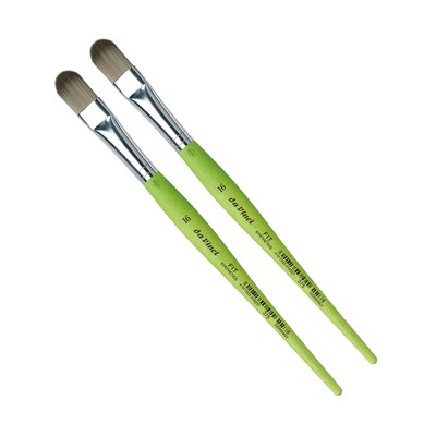 da Vinci FIT Synthetics Acrylic & Tempera Student Filbert Brush, 2 /Pack (DVXVA37516-2)