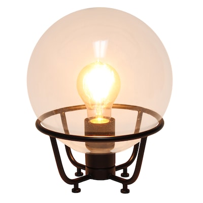Lalia Home Old World Globe Glass Table Lamp, Black (LHT-5032-BK)