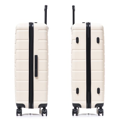 InUSA Trend 34.05" Hardside Suitcase, 4-Wheeled Spinner, TSA Checkpoint Friendly, Sand (IUTRE00XL-SAN)