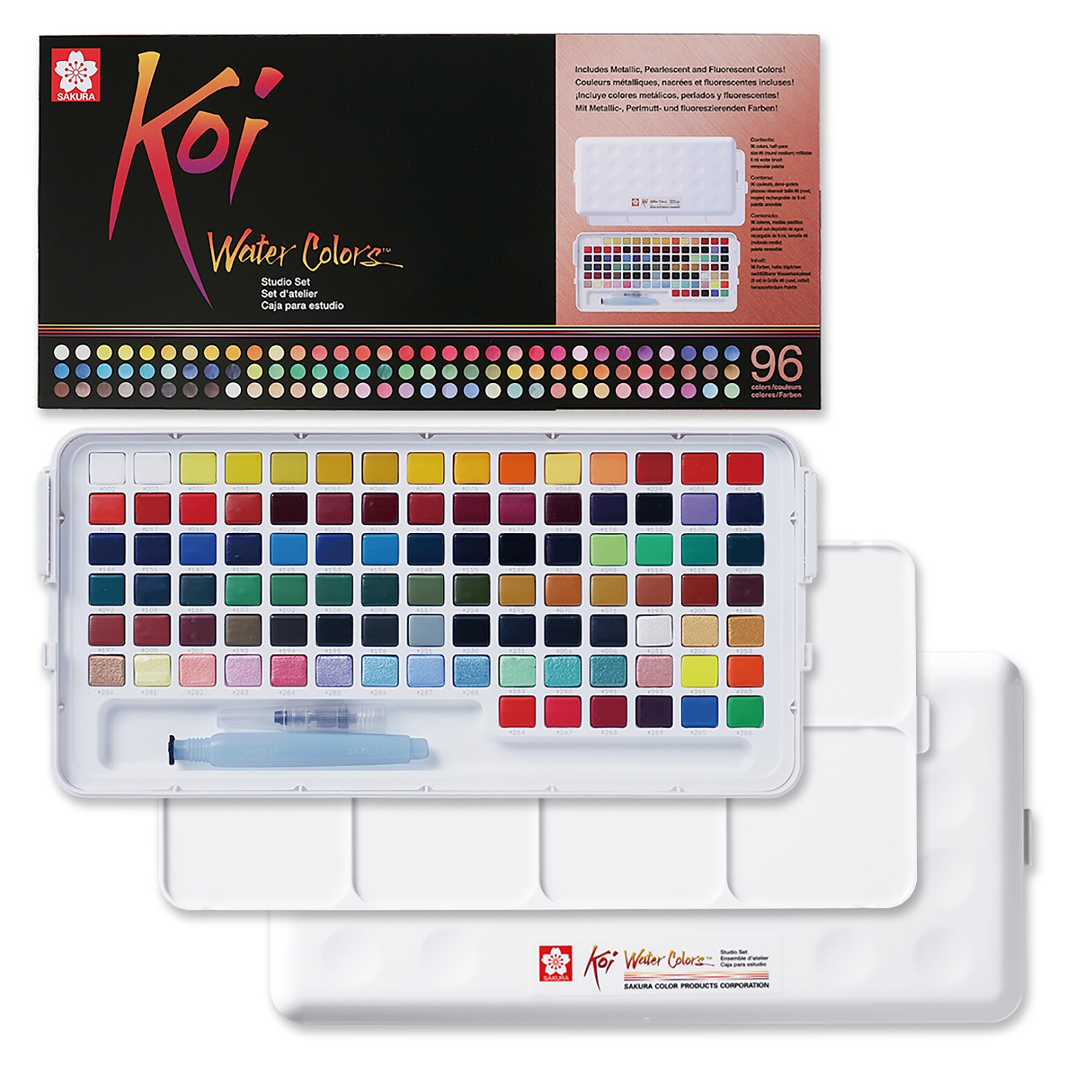 Sakura Koi Waterpaint, Assorted Colors, 96 Colors/Set (SAKXNCW96N)