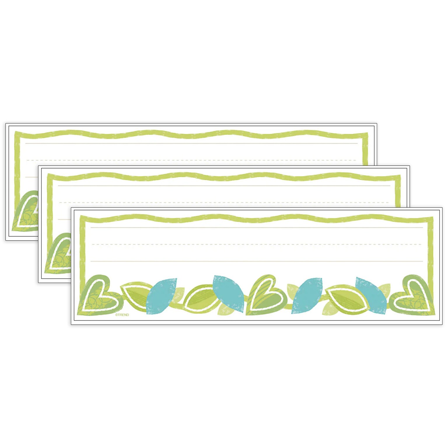 Trend Enterprises Vine Time Desk Toppers School Name Plates, 2.88 x 9.5, 36/Pack, 3 Packs/Bundle (T-69218-3)