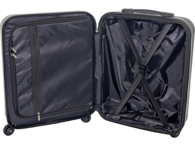 Geoffrey Beene Hardside Spinner Luggage Set, Black (GB23-2)