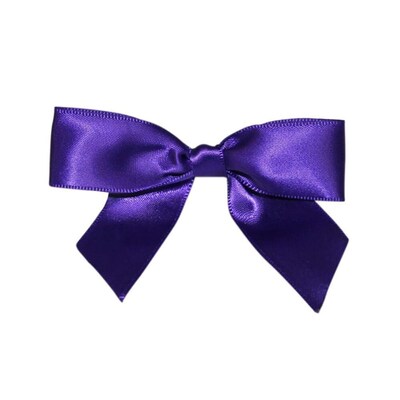 JAM Paper Ribbon Bows, Purple Haze, 100/Pack (52640349202)