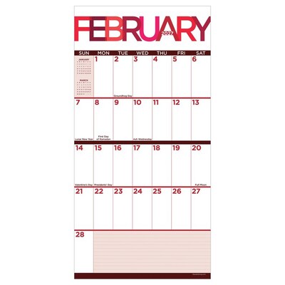 2027 TF Publishing Big Print 7" x 7" Monthly Wall Calendar, Multicolored (27-2111)