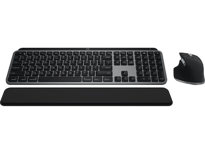 Logitech MX Keys S Combo For Mac Wireless Keyboard and Mouse Combo, Space Gray (920-012592)