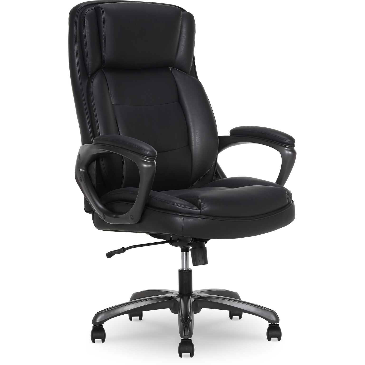 Thomasville Lansing Ergonomic Polyurethane Big & Tall Chair, 400 lb. Capacity, Black (52398-BLK)