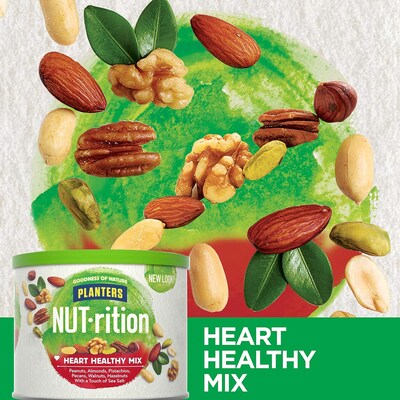Planters NUT-rition Heart Healthy Mix Nuts, Variety, 9.75 Oz. (05957)