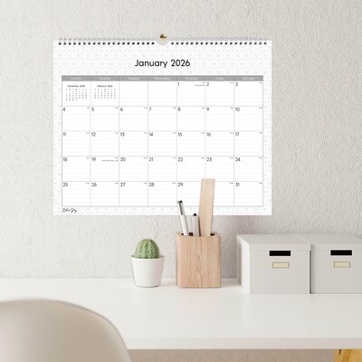 2026 Blue Sky Enterprise 15" x 12" Monthly Desk Calendar, Black/White (111292-26)
