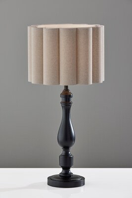 Adesso Claret 26.5"H Incandescent Table Lamp, Black/Off-White (3271-01)