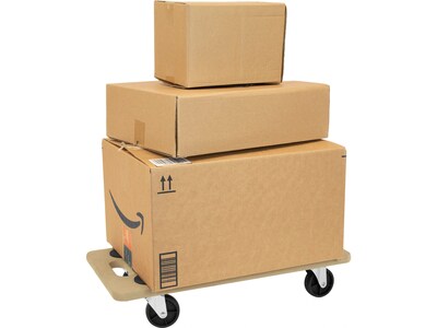 Mount-It! Small Platform Mover Dolly, 220 lb. Capacity, Light Brown, 2/Pack (MI-927)