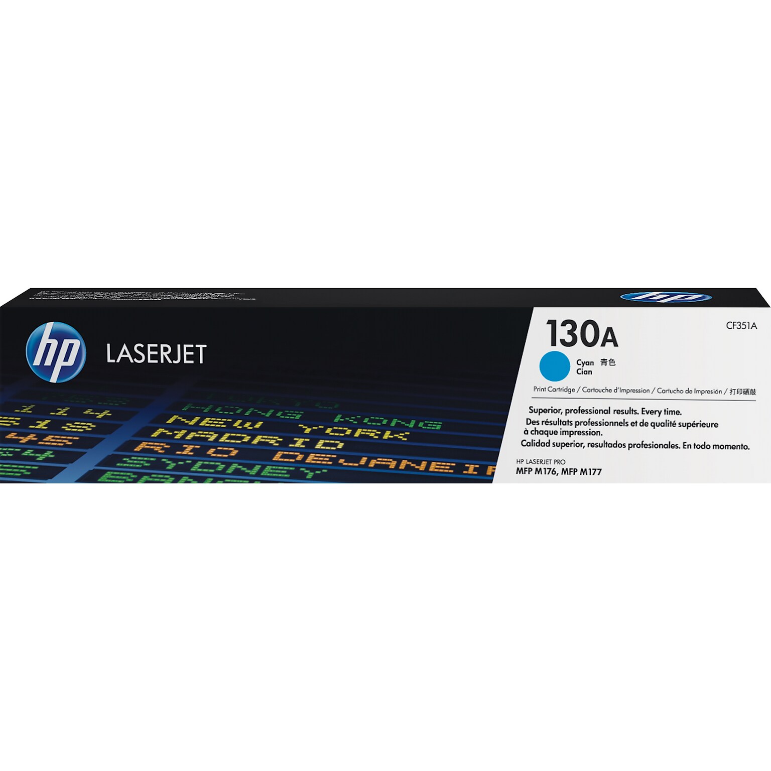 HP 130A Cyan Standard Yield Toner Cartridge, Prints Up to 1,000 pages (CF351A)