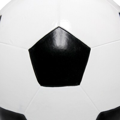 Simple Designs SportsLite 11.5" Tall Athletic Sports Soccer Ball Base Ceramic Bedside Table Desk Lamp (LT1079-SCR)