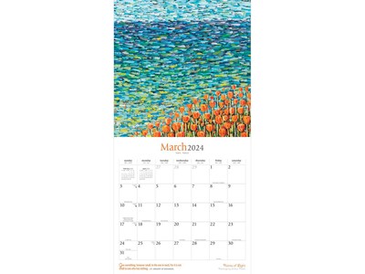 2024 Brush Dance Points of Light 12 x 12 Monthly Wall Calendar (9781975469863)