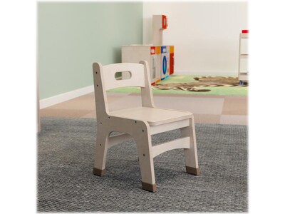 Flash Furniture Bright Beginnings Wooden Classroom Chair, Brown, 2 Pieces/Set (MK-KE24435-GG)