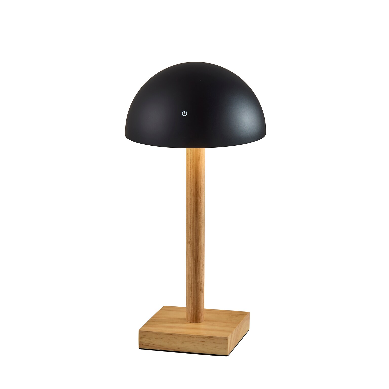 Adesso Nash 12 LED Table Lamp, Natural Wood/Black (4065-01)