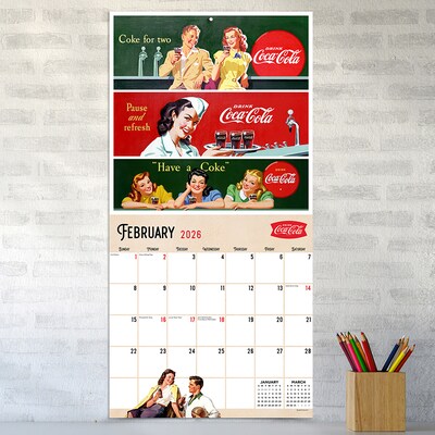 2026 TF Publishing Coca Cola 12" x 12" Monthly Wall Calendar (26-1106)