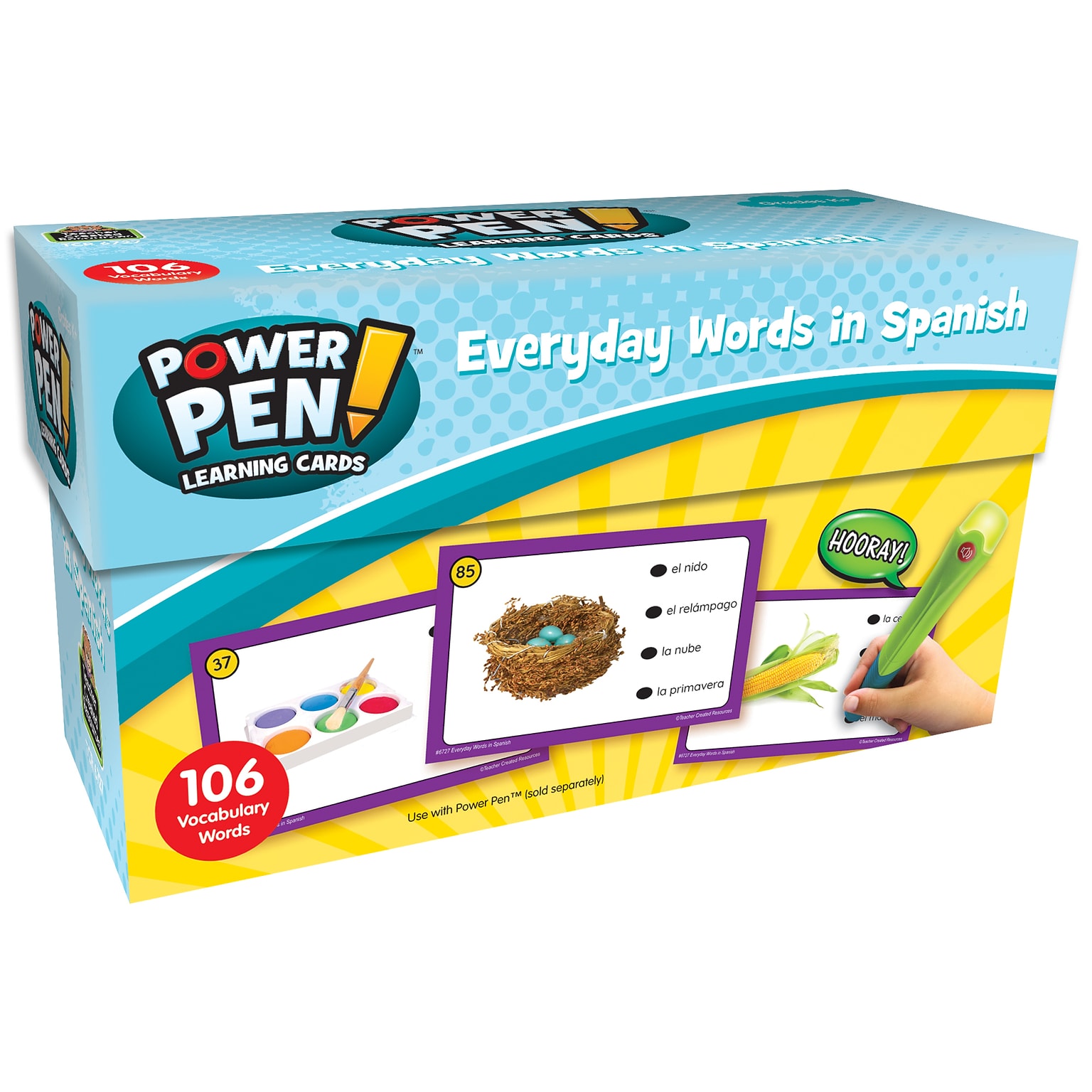 Teacher Created Resources Power Pen Learning Cards: Everyday Words in Spanish (TCR6727)