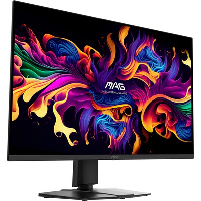 MSI MAG 31.5 4K UHD QD 165Hz OLED, G-Sync Compatible Gaming Monitor, HDR, Height Adjustable, Black (MAG322UPQDOLEDE16)