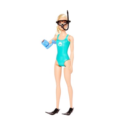 Mattel Barbie Marine Biologist Doll and Playset, 4/Pack (HMH26)