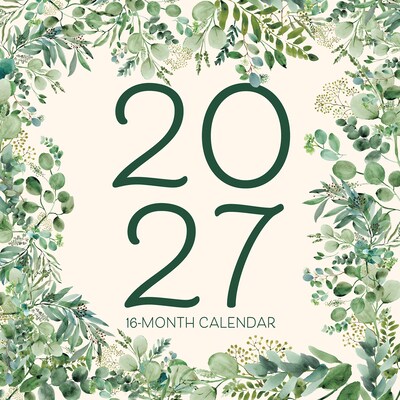 2027 Willow Creek Botanical 12 x 12 Monthly Wall Calendar, Assorted Colors (65112)