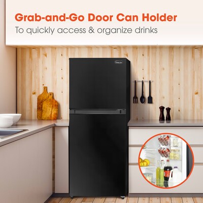 Magic Chef Refrigerator w/Freezer, 10.1 Cu. Ft., Black (HMDR1000BE)