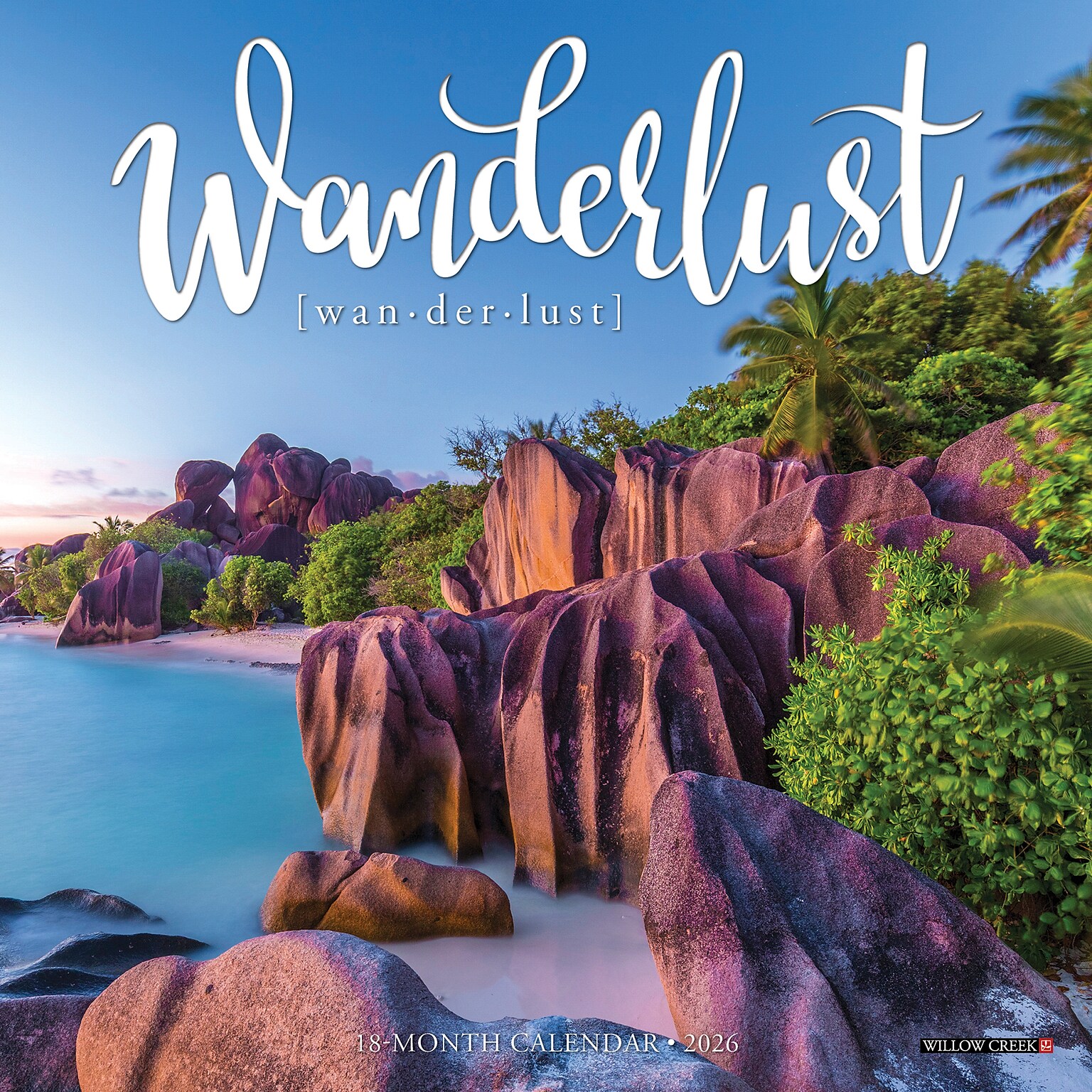 2026 Willow Creek Wanderlust 7 x 7 Monthly Wall Calendar (53805)