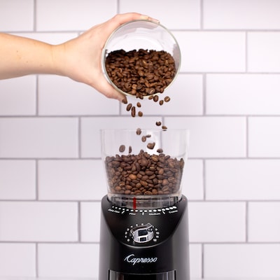 Capresso Infinity Plus Burr Coffee Grinder, Black (570.01)