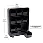 Mind Reader Anchor Collection 9-Drawer Tea Bag Organizer, Black (TBORG-BLK)