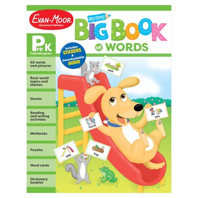 Evan-Moor Early Learning Spelling Activity Book Bundle, Grade PreK Workbook, 2 Books/Set (EMC6274)