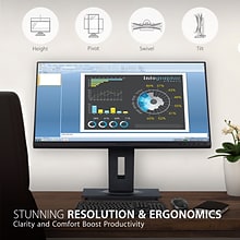 ViewSonic Ergonomic 24 60 Hz LED Monitor, Black (VG2448A)