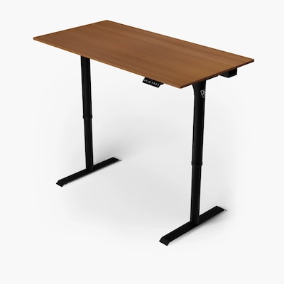 Arozzi Arena Nordico 55W Electric Adjustable Standing Desk, Walnut (ARENANRDBKWLN)