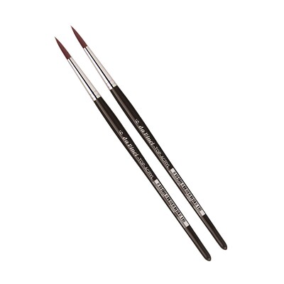 da Vinci TOP-ACRYL Oil and Acrylic Synthetic Bristle, Round Brush, 2/Bundle (DVXVA7785K6-2)