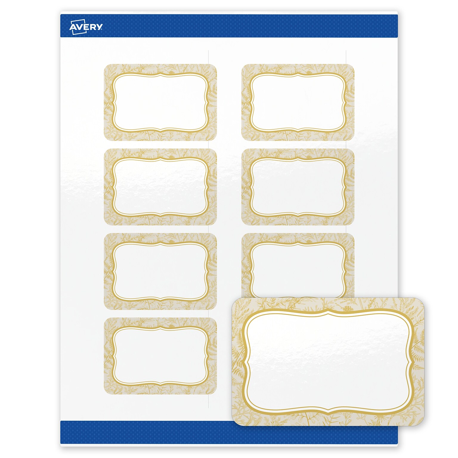 Avery Rectangle Laser/Inkjet Multipurpose Labels, 2 x 3, White, 80/Pack (19479371082)