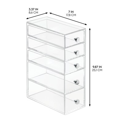iDESIGN 5-Drawer Organizer, Clear (29001M2)