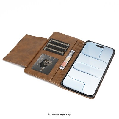 SaharaCase Indy Wallet Case for iPhone Air, Shock Absorbing, Canyon Brown (CP00939)