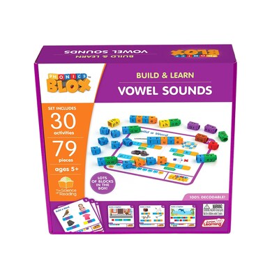Junior Learning Vowel Sounds Rainbow Phonics, Phase 5, 109/Set (JRL737)