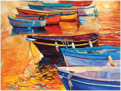 Willow Creek Boats in a Row 500-Piece Jigsaw Puzzle (48918)