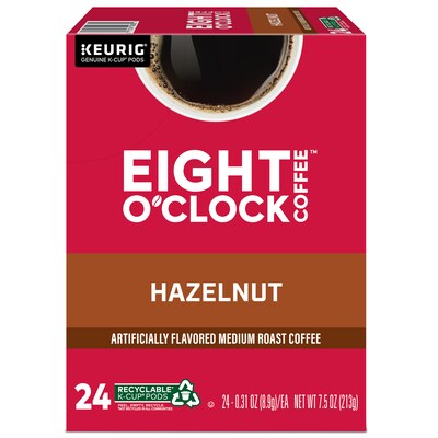 Eight O'Clock Hazelnut Coffee Keurig® K-Cup® Pods, Medium Roast, 24/Box (6406)