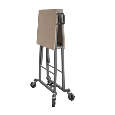 Cosco Portable Folding Work Desk w/ MDF Work Top, 350 lb. Capacity, Brown (66720DKG1E)