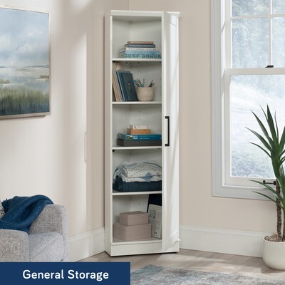 Sauder HomePlus 71"H Storage Cabinet with 5 Shelves, Soft White (443281)