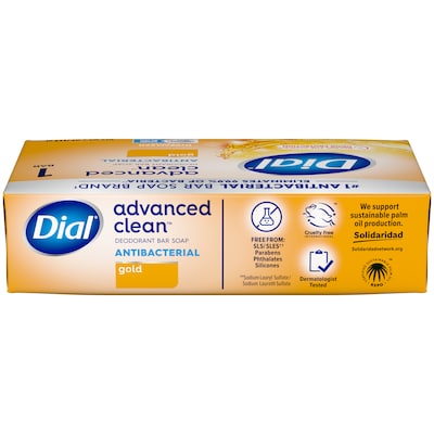 Dial Advanced Clean Antibacterial Bar Soap, Gold Scent, 36/Carton (00052336926172)