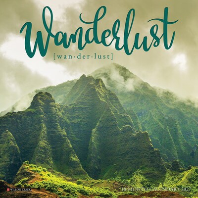 2027 Willow Creek Wanderlust 7 x 7 Monthly Wall Calendar, Assorted Colors (64252)