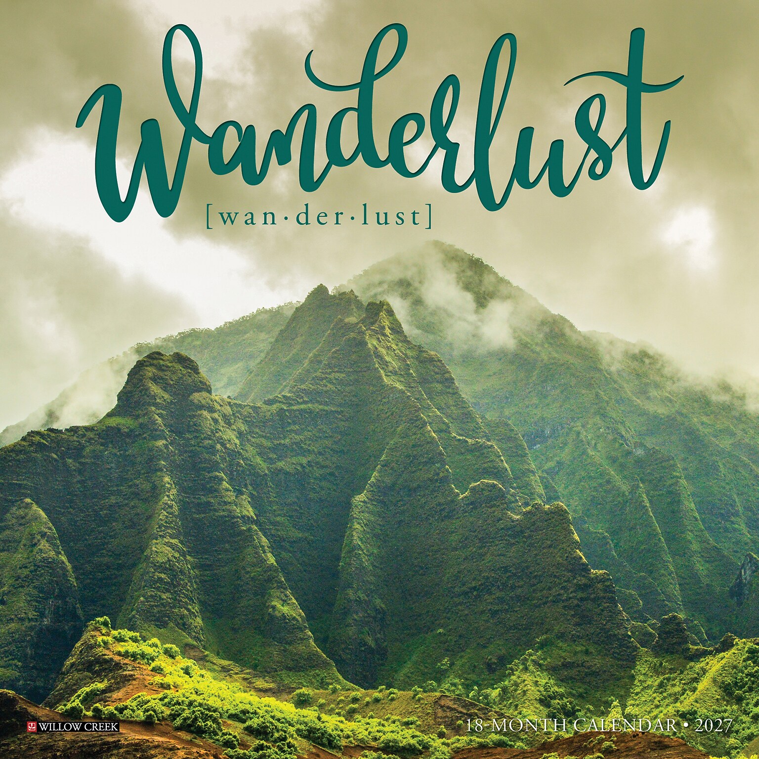 2027 Willow Creek Wanderlust 7 x 7 Monthly Wall Calendar, Assorted Colors (64252)